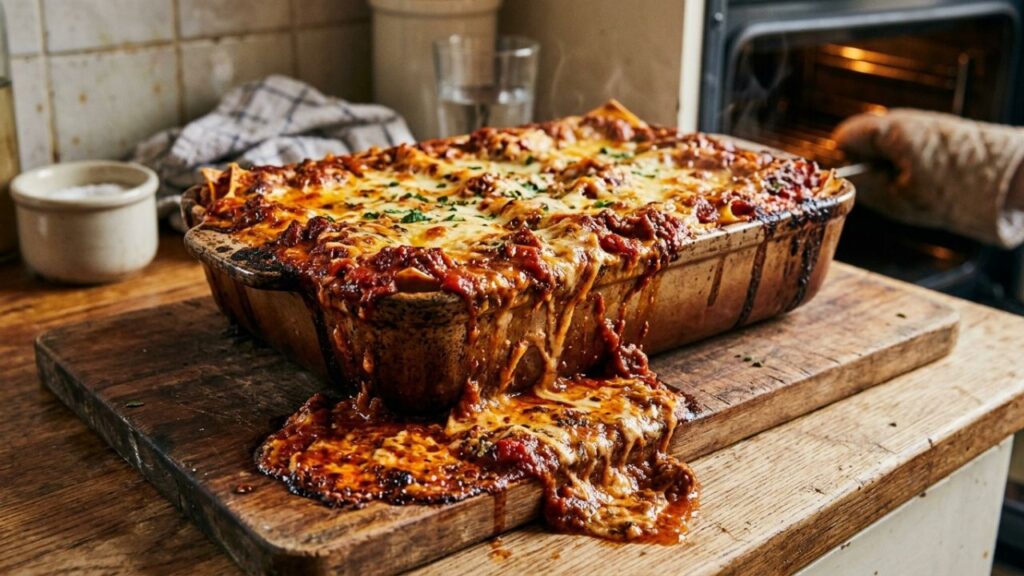  Lasagna with too much sauce