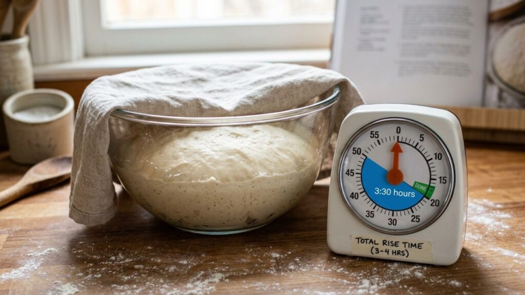 A clock showing the time passing as rises.
