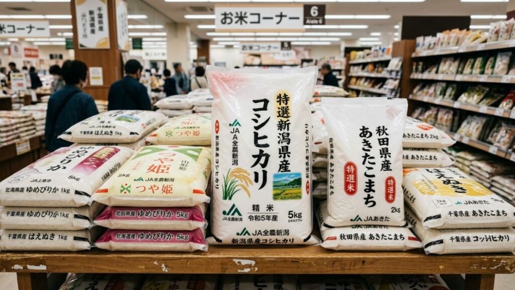 Japonica rice with rice vinegar