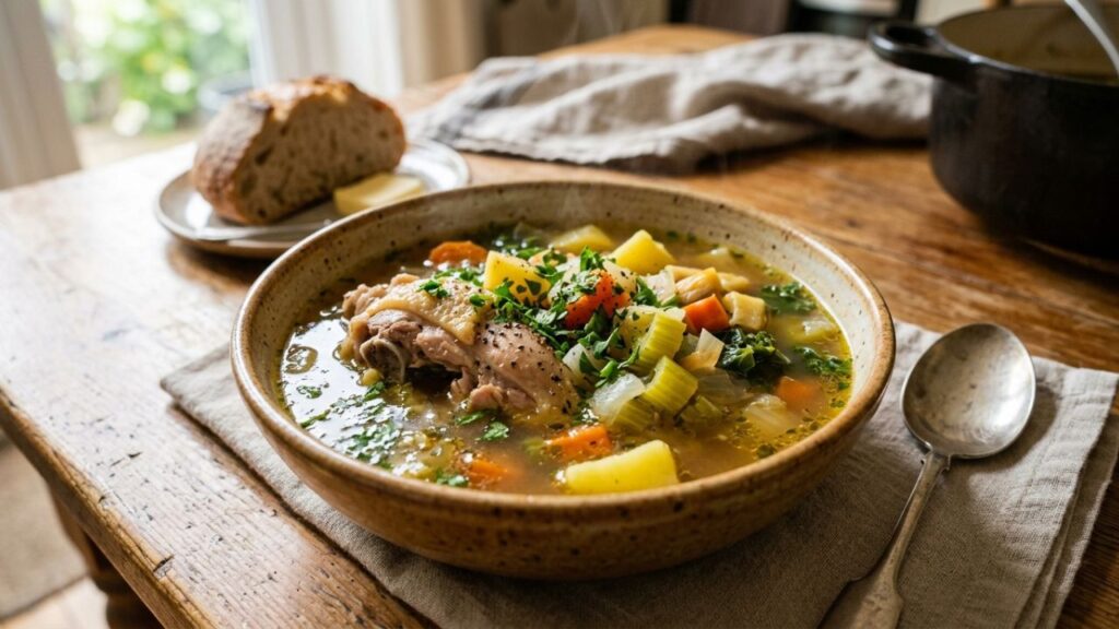  Soup with seasonal vegetables