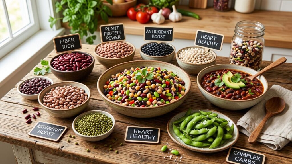  Beans with roasted vegetables