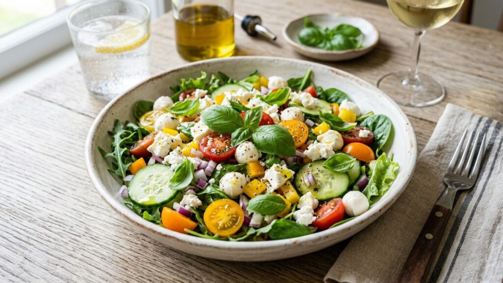 fresh dishes with summer veggies and cozy winter casseroles