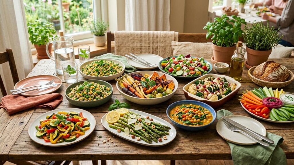 What makes Vegetable du Jour healthy? Fresh, seasonal vegetables create a tasty, nutritious side dish that supports overall wellness.