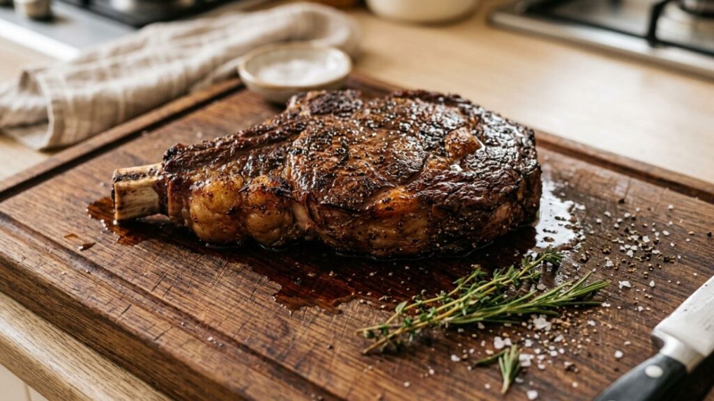 A beautifully plated dish of ground beef tacos with fresh toppings