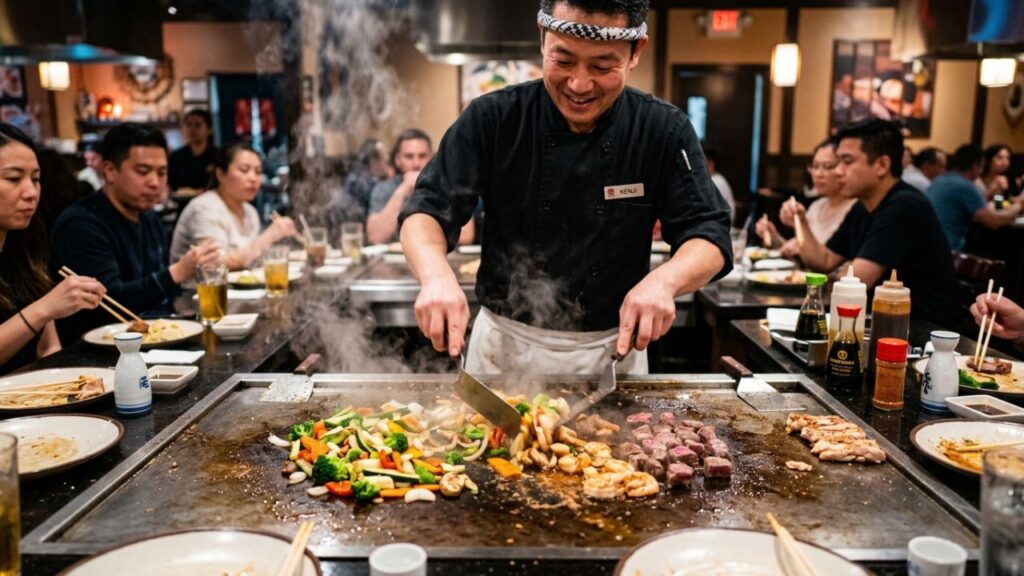 Balanced hibachi meal