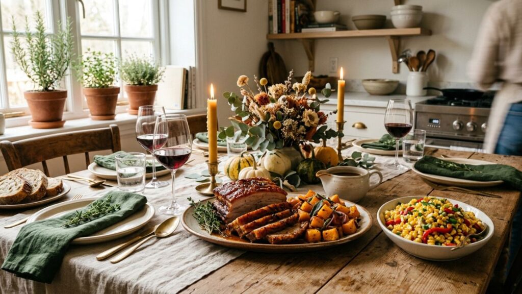 Cooked for different occasions, served with seasonal sides.