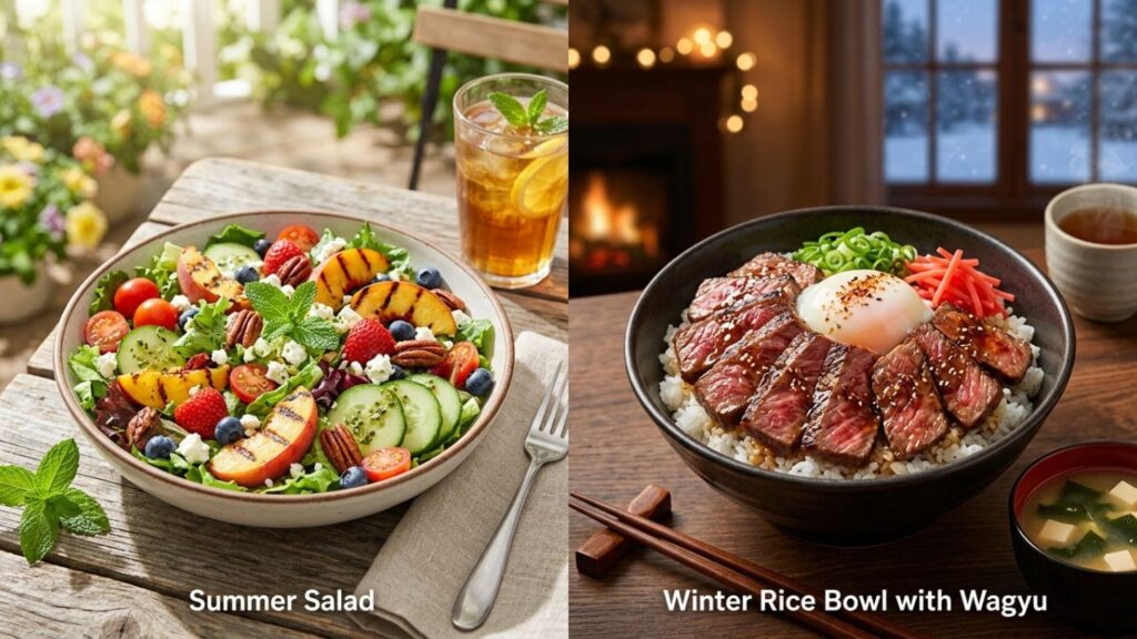  Seasonal Wagyu beef dishes for summer and winter.