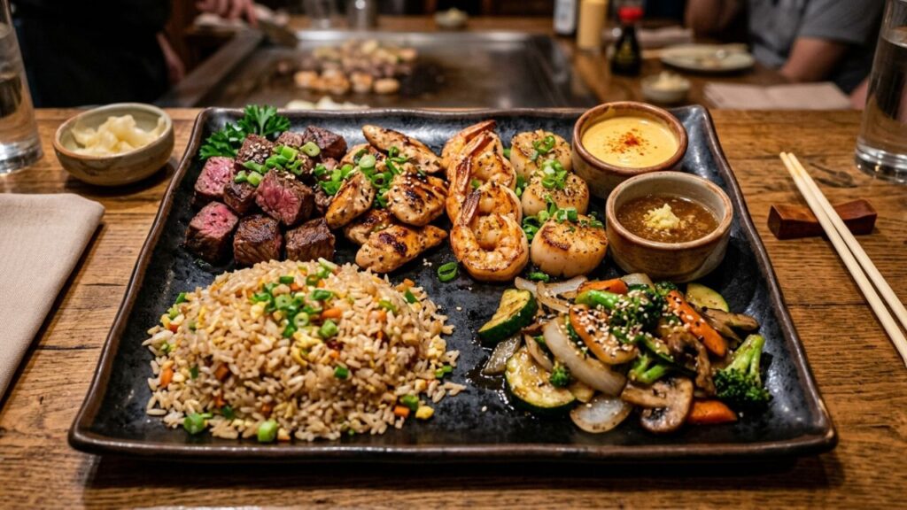  Hibachi serving plate