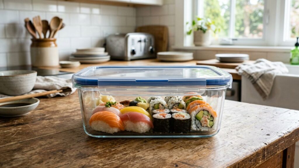 Storing and reheating sushi properly