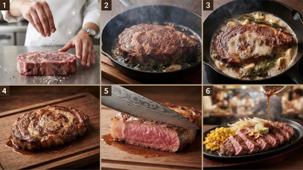  Cooking Ikinari Steak step by step