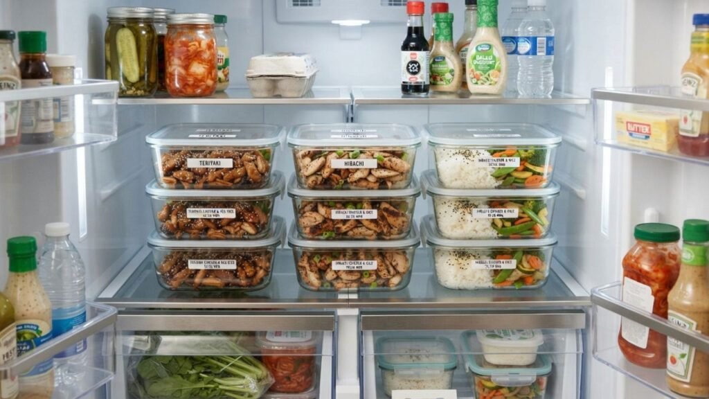 Hibachi and teriyaki leftovers