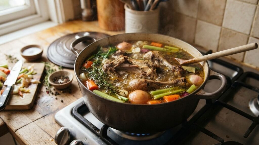 Chicken carcass stock